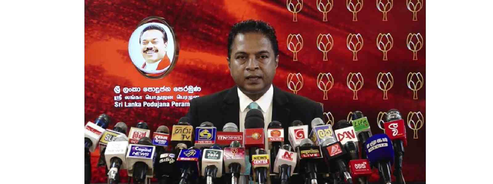 මහින්ද රාජපක්ෂ අගමැති කරන්න කිසිදු ඉල්ලීමක් කර නෑ